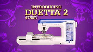 Brother™ Duetta® 2 Sewing Quilting amp Embroidery Machine Overview [upl. by Tewell]