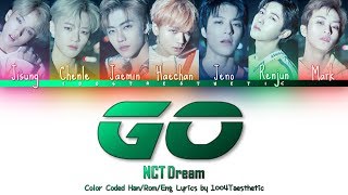 NCT DREAM 엔씨티 드림  GO 고 Color Coded HanRomEng Lyrics [upl. by Havener]