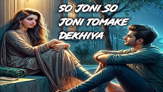 sojoni sojoni tomake dekhiya bangla song status [upl. by Astred]