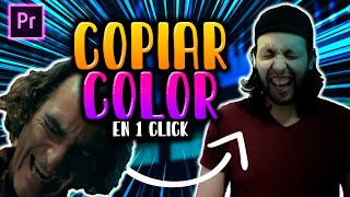 Como copiar el color de una escena en un solo click Color Match En Adobe Premier pro 2020 [upl. by Oehsen]