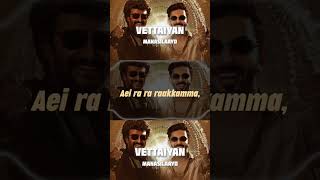 Vettaiyan  Manasilaayo Song Remix lyrics [upl. by Oek]