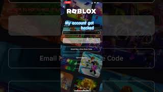 My Roblox account got hacked [upl. by Savior]