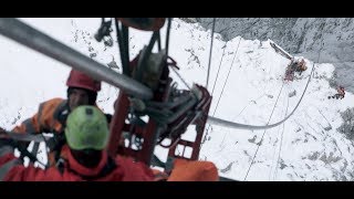 Neubau Seilbahn Zugspitze – Seilzug und Montage der Seilbahnkabinen [upl. by Wende]