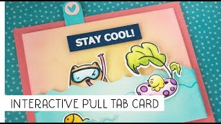 Interactive Stay Cool pull tab card featuring Waffle Flower [upl. by Caputto]