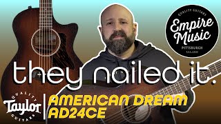 Taylor American Dream AD24ce  EMPIRE MUSIC [upl. by Cire828]