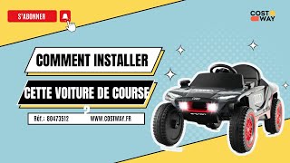 Comment installer cette Voiture de Course de Costway [upl. by Nolyarb513]