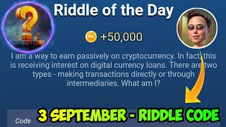 3 amp 4 September Riddle Of The Day X Empire X Empire Today Riddle of the Day Code Riddle Of The Day [upl. by Ykcir]