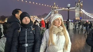 🎄☃️ LONDON CHRISTMAS MARKET 2022 TOWER BRIDGE CHRISTMAS MARKET LONDON WALKING TOUR 4K [upl. by Donelson753]