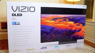 VIZIO OLED 4K TV and VIZIO Elevate Sound Bar Unboxing [upl. by Dielu]