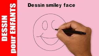 Dessin smiley face en 40s  Comment dessiner smiley face facile pour ENFANTS [upl. by Enaffit75]