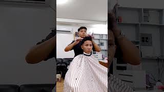 Gupit napod ta idol galing school ❤️ hairstyle short youtube [upl. by Gatias]