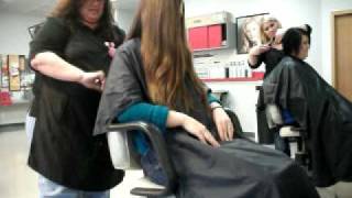 Hair Cutting Demonstration  Womens Hair [upl. by Anirrak]