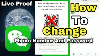 How To Change WeChat Account Number  How To Change WeChat Account Password [upl. by Ronyam871]