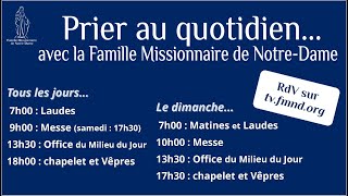 Chapelet  Messe  Vepres  samedi 13 janvier 2024 [upl. by Manus499]