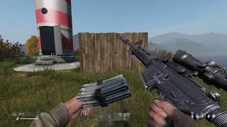 DayZ 108 vanillaTesting large military tent and fence destruction [upl. by Yorled]