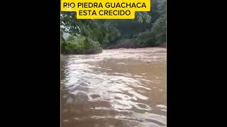 RIO PIEDRA GUACHACA ESTÁ CRECIDOAlertan en la parte baja río Bonda y Gaira [upl. by Xonnel]