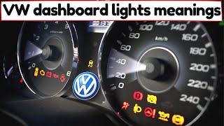 Volkswagen Warning lights Explained All symbols amp indicators – What they Mean [upl. by Steffy236]