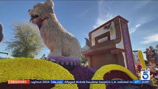 Floatfest showcases Rose Parade floats for limited time [upl. by Auberta]