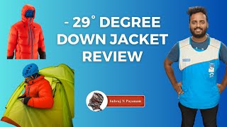 29°C winter down jacket detailed review  decathlon Makalu jacket [upl. by Terriss970]