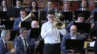 Concertino for trombone by Thomas Asanger  Solist Nils Hoffmann  Symphon Blasorchester des MVÖ [upl. by Anilam]