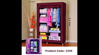 Cloth and Storage Wardrobe Model 88105  How To Setup by GadgetBangla Com [upl. by Ekud691]