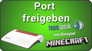 Portfreigabe Portweiterleitung Port Forwarding im Router  Fritzbox Minecraft Server [upl. by Busiek]