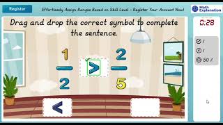 Comparing fractions with denominators 2 3 4 5 6 8 amp 10  Math Explanation [upl. by Hsreh]