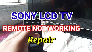 SONY LCD TV REMOTE CONTROL NOT WORKING REPAIR [upl. by Adrianna]