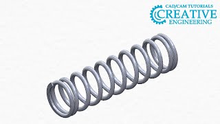 Solidworks tutorials Compression spring in Solidworks [upl. by Aserat903]