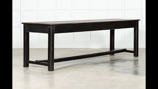 Large English Ebonised Beech Refectory Table [upl. by Norym698]