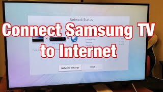 Samsung Smart TV How to Connect to Internet WiFi Wireless or Wired [upl. by Coppinger]