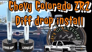 2023 chevy colorado diff drop install zr2 chevycolorado offroad chevycoloradozr2 [upl. by Eittod376]