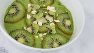 Healthy Kiwifruit Smoothie • Kiwi Fruit Recipes • Delightiful [upl. by Ecal]