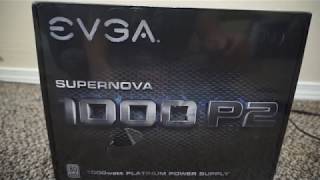 Unboxing EVGA SuperNOVA 1000 P2 80 PLATINUM 1000W [upl. by Fairleigh]