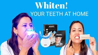 Agaro Dazzle Teeth Whitening Kit  Get whiter teeth in 7 days Nilu Prakash [upl. by Giustina814]