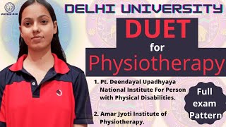 DUET for BPT amp MPT  PDUNIPPD AJIPT  entrance exam form out  physioaim duet mptet mpt bpt [upl. by Eiramassenav361]