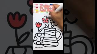 Day 48  my coloring book shorts coloring kidscoloringvideo [upl. by Rolfe]