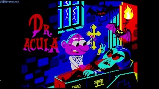 DR ACULA  NEW 48K ZX Spectrum 2024 game Gameplay  DVDfeverGames [upl. by Hamilah]