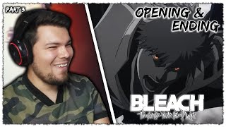 BLEACH TYBW Part 3 OPENING amp ENDING REACCIÓN [upl. by Ithnan]