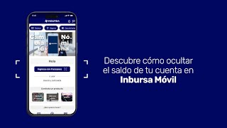 Oculta el saldo de tu cuenta en tu app Inbursa Móvil [upl. by Airekat]