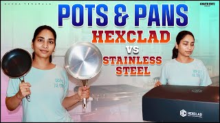 Hexclad VS Stainless Steel  Pots and Pans  DIML  Telugu Vlogs  Durga Yeramala [upl. by Adlih]