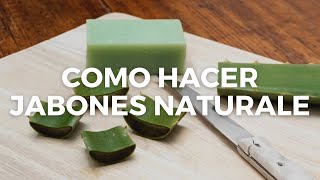 COMO HACER JABÓN ARTESANAL DE ALOE VERA JABON DE SABILA🪴🧼 [upl. by Ecirtram]