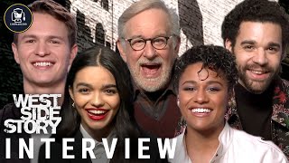 West Side Story Interviews With Steven Spielberg Rachel Zegler amp More [upl. by Lucinda]