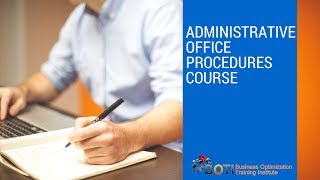 Office administration training Administrative Office Procedures Course [upl. by Mirak882]