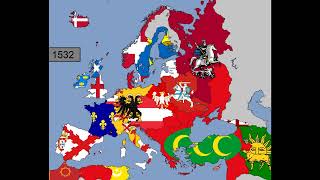 europe timeline flag on 1500  1600 [upl. by Oelak894]