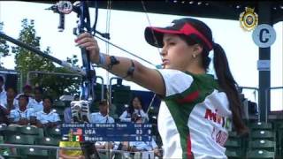 USA v Mexico – compound cadet womens team gold  World Archery Youth Championships 2009 [upl. by Berni351]