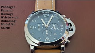 Poedagar Panerai Homage Wristwatch Unboxing [upl. by Nehemiah]