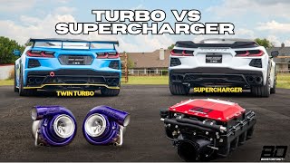 Turbo VS Supercharger Which one is right for you C8 Corvette shootout at BoostDistrict [upl. by Cl3]