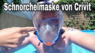 Schnorchelmaske mit Actioncamhalterung von Crivit Daily Vlog 2020 Folge 173 [upl. by Aimej]