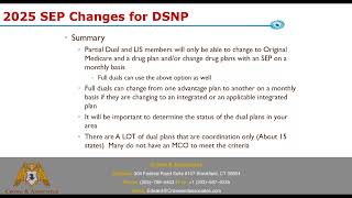 SEP Changes for Dual Partial Dual and LIS members in 2025 [upl. by Leta]